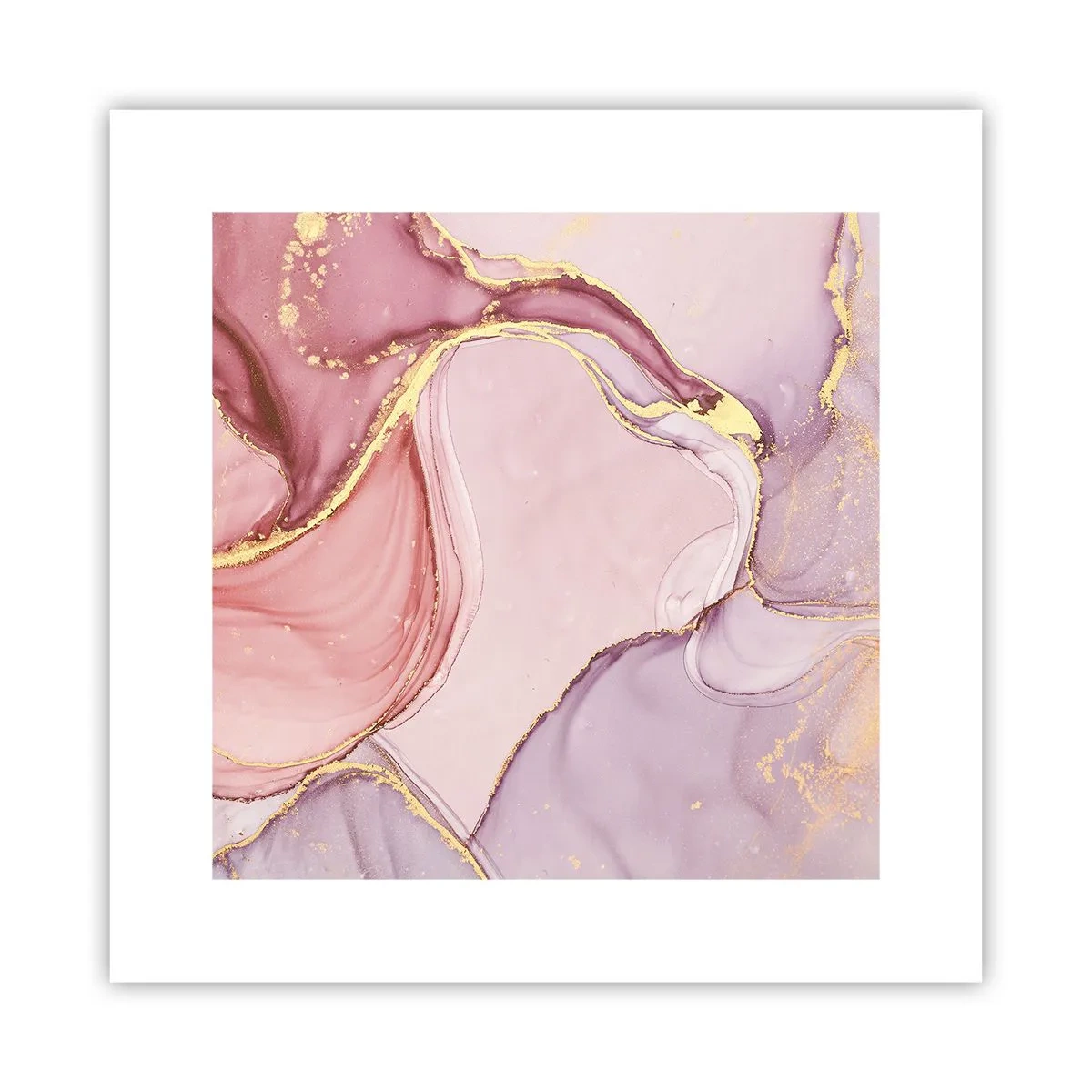 Affiche - Poster - Caresse de couleurs - 30x30 cm