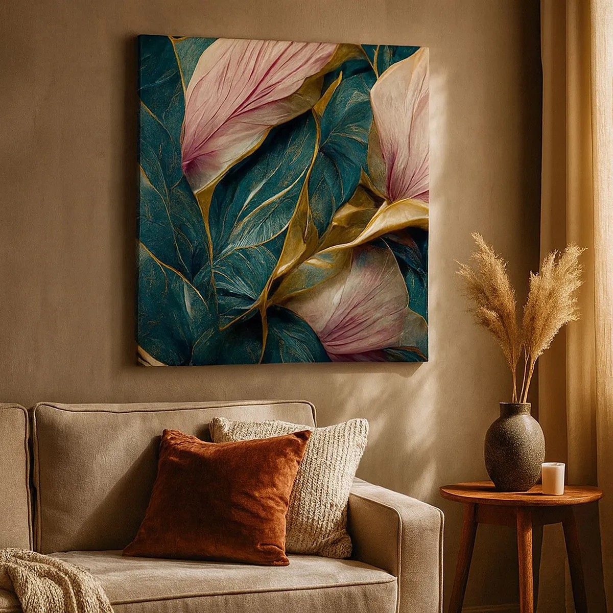 Impression sur toile - Image sur toile - Élégance et style naturels - 30x30 cm