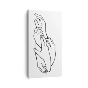 Impression sur toile - Image sur toile - Bon contact - 55x100 cm