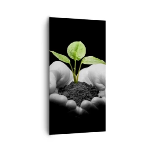 Impression sur toile - Image sur toile - J'aime la nature, je la protège - 65x120 cm