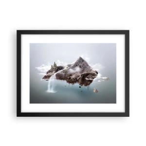 Affiche dans un cadre noir - Poster - L'oeil du surréaliste - 40x30 cm