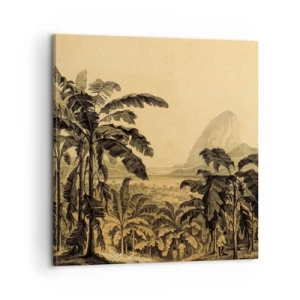 Impression sur toile - Image sur toile - Dans un climat colonial - 60x60 cm