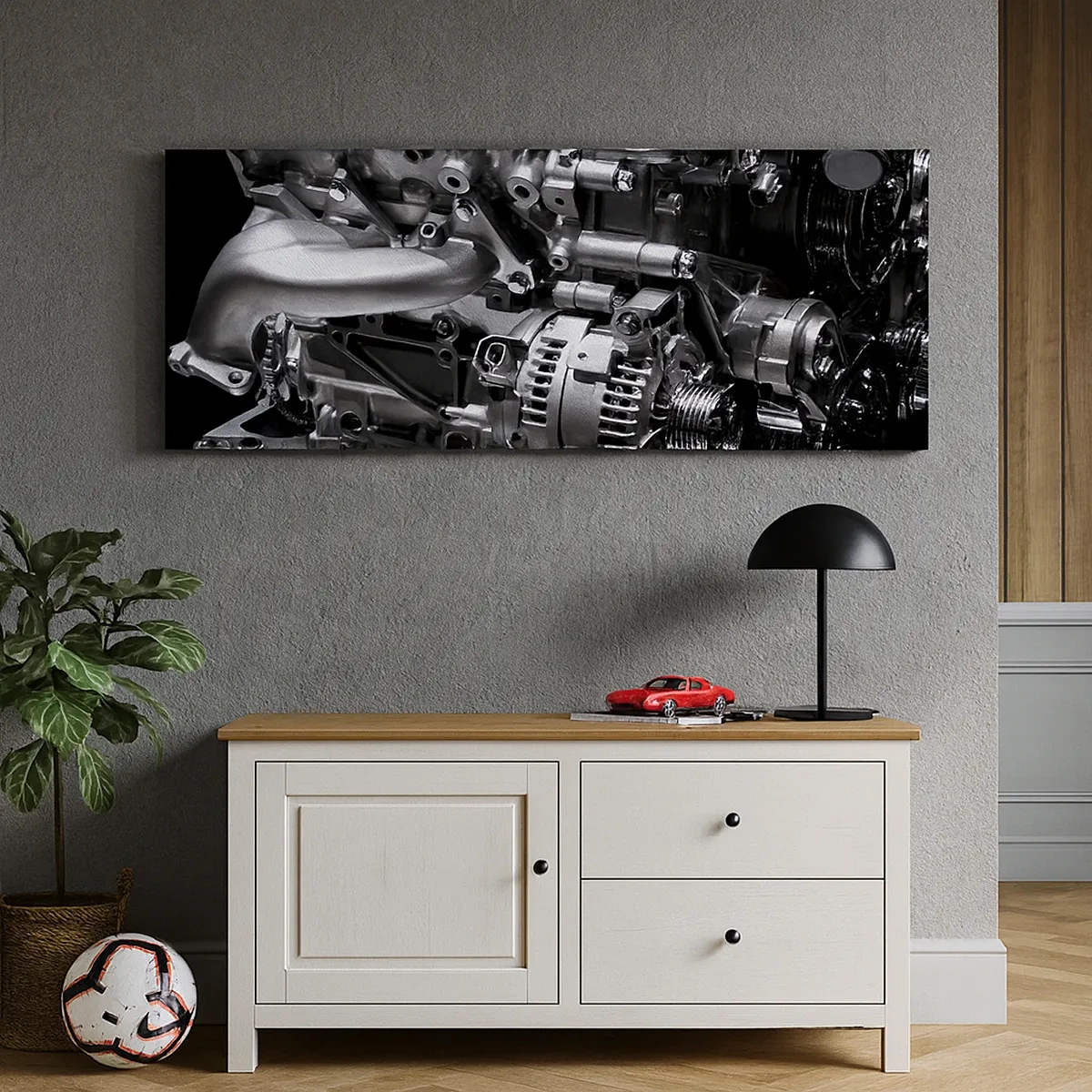 Impression sur toile - Image sur toile - Acier, beau, fort - 30x30 cm