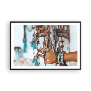 Affiche dans un cadre noir - Poster - Trésor local - 91x61 cm