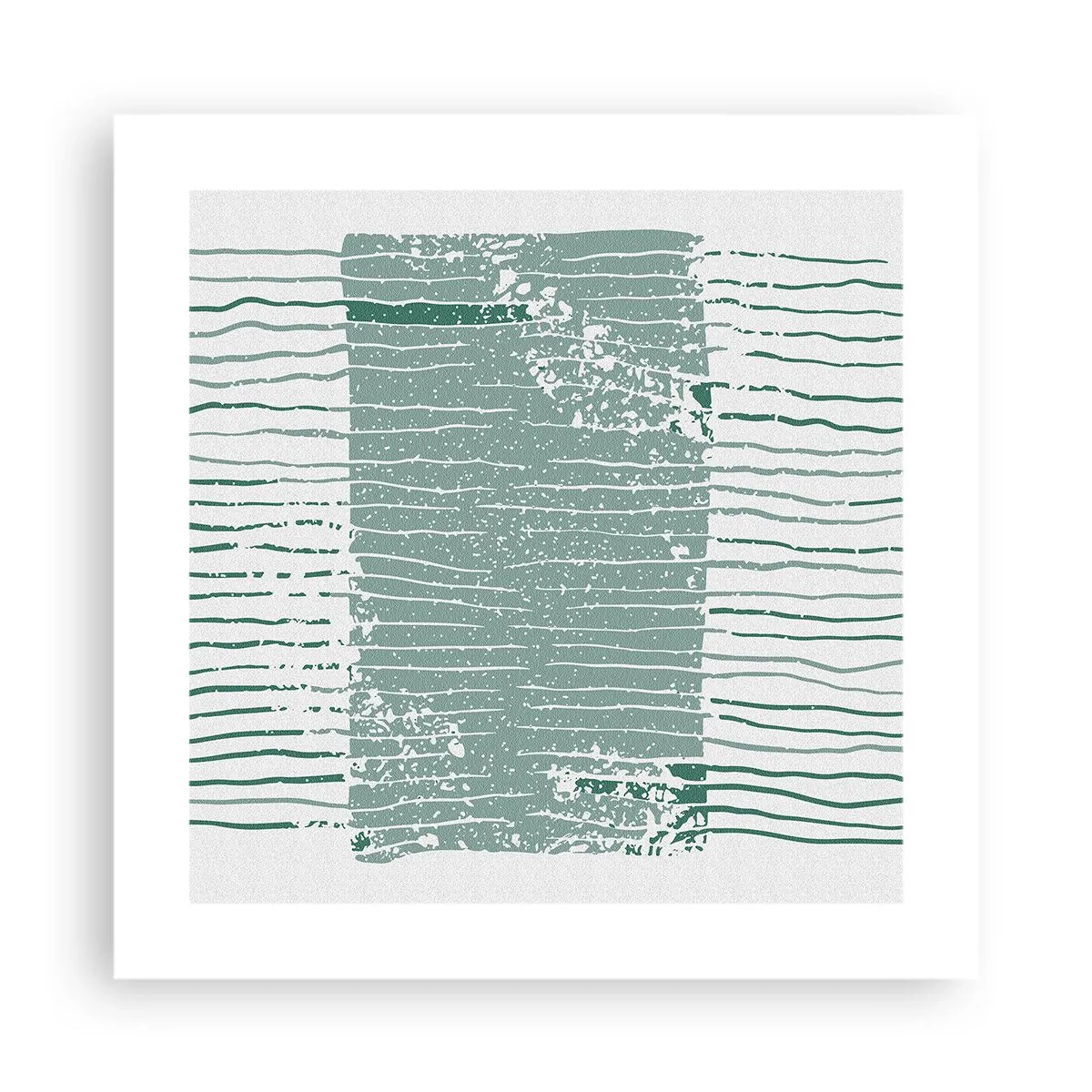 Affiche - Poster - Abstraction de la mer - 40x40 cm