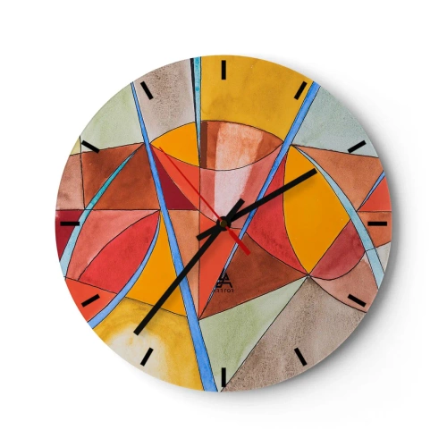 Horloge murale - Pendule murale - Le carrousel, le carrousel des rêves - 40x40 cm