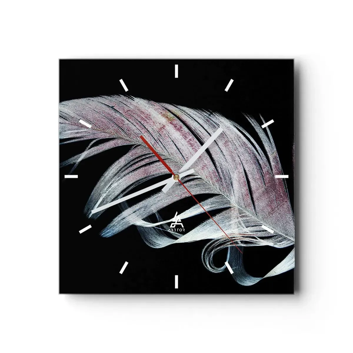Horloge murale - Pendule murale - Pensez au toucher - 40x40 cm