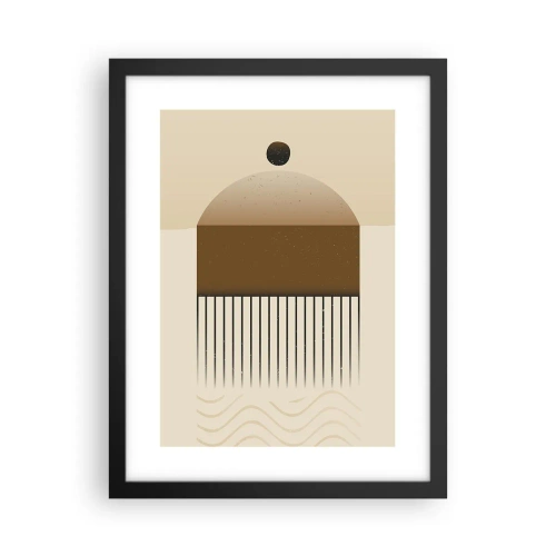 Affiche dans un cadre noir - Poster - Différents états - 30x40 cm