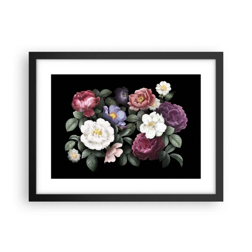 Affiche dans un cadre noir - Poster - D'un jardin anglais - 40x30 cm