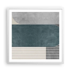 Affiche dans un cadre blanc - Poster - Composition de niveaux - 60x60 cm