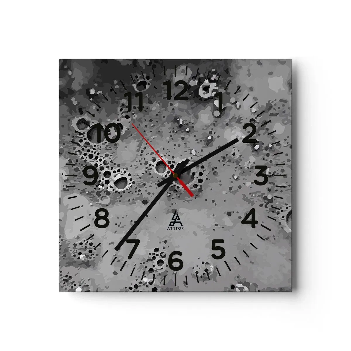 Horloge murale - Pendule murale - Comme un paysage lunaire - 40x40 cm