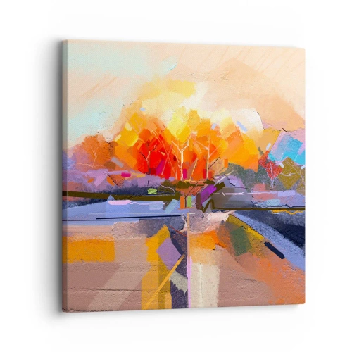 Impression sur toile - Image sur toile - L'automne est arrivé - 30x30 cm