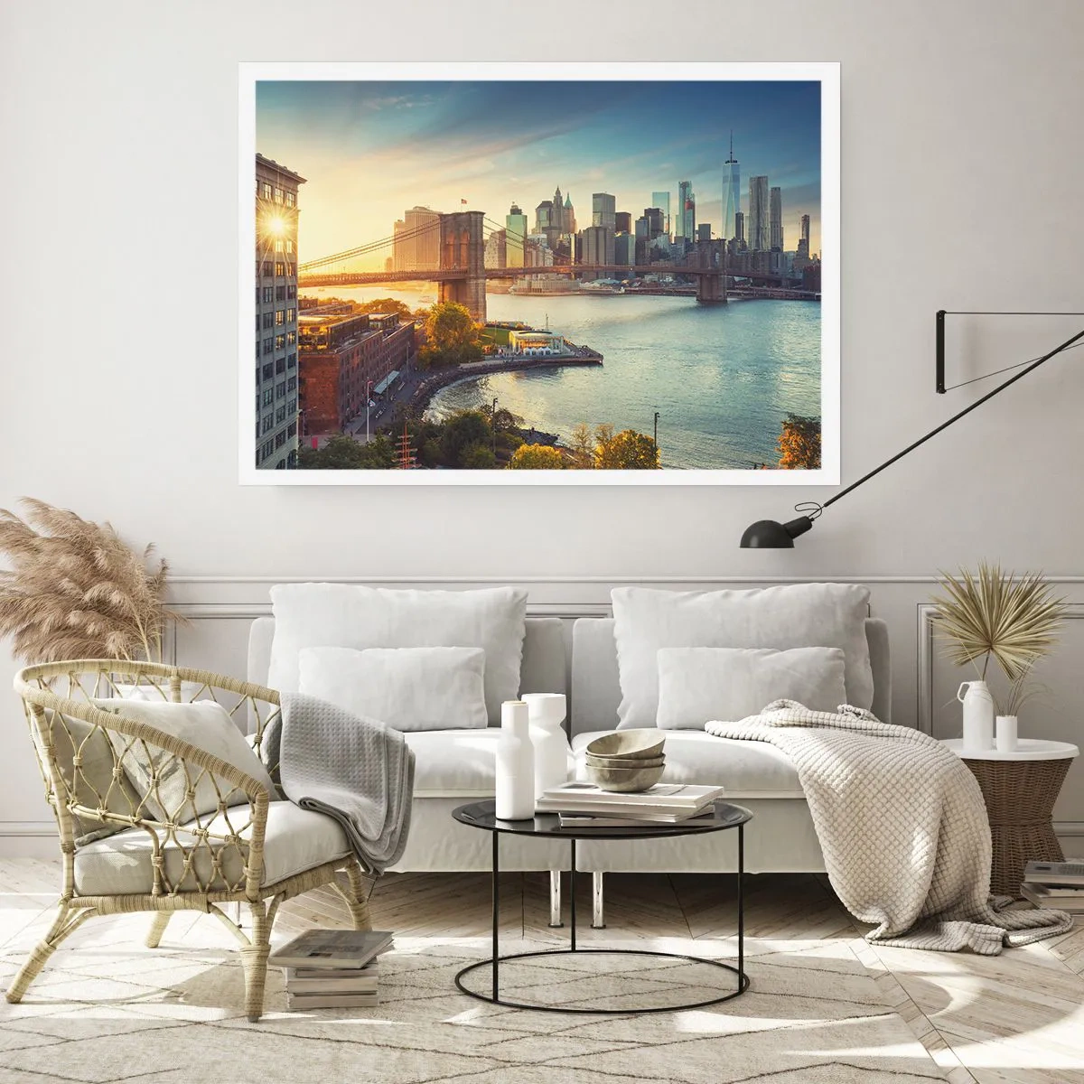 Affiche - Poster - L'aube de la grande ville - 70x50 cm