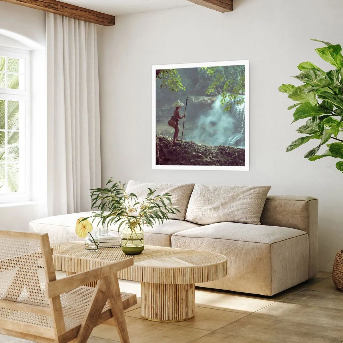 Affiche - Poster - Lier d'amitié avec la nature - 50x50 cm