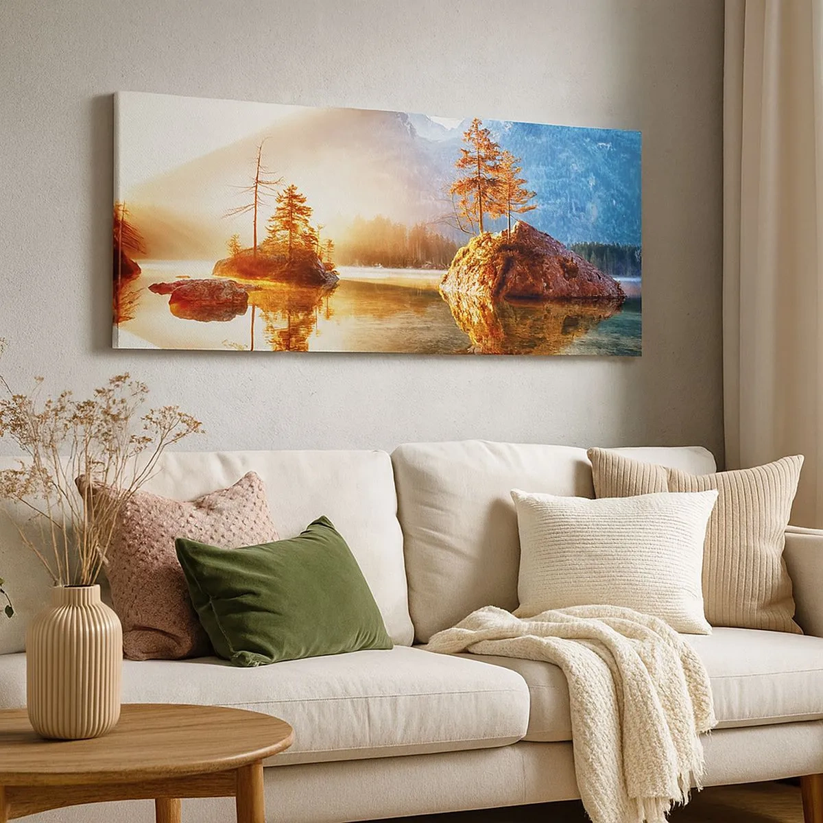 Impression sur toile - Image sur toile - La nature sous un nouveau jour - 100x40 cm