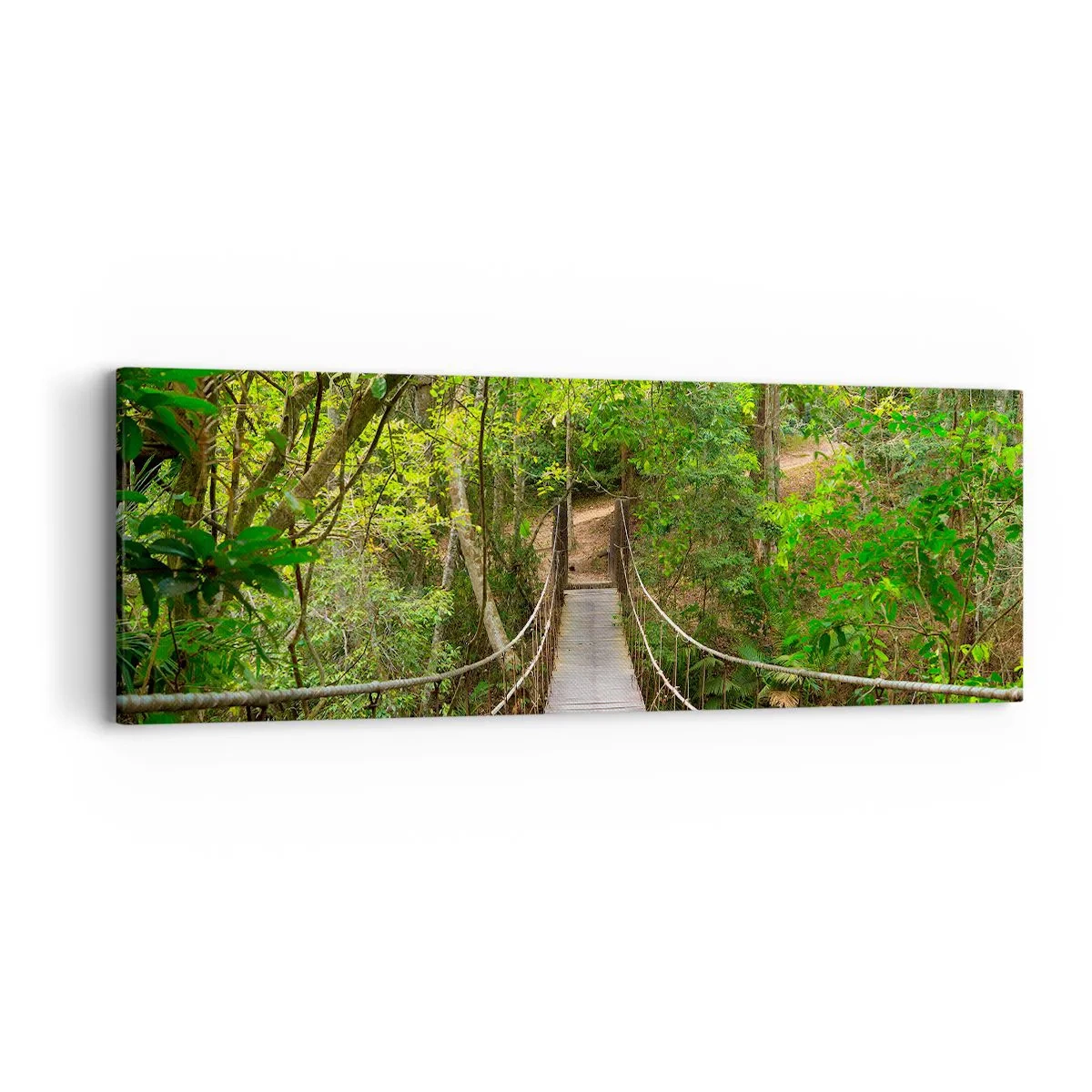 Impression sur toile - Image sur toile - Parce qu'il y a une plante grimpante dans le jardin - 90x30 cm