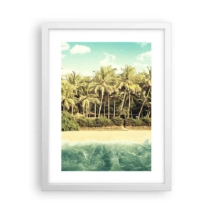 Affiche dans un cadre blanc - Poster - Peut-être ici? - 30x40 cm