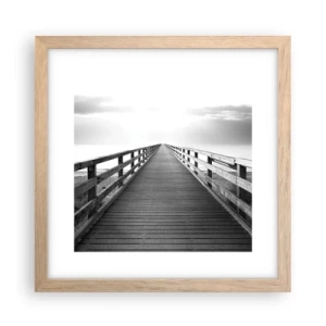 Affiche dans un chêne clair - Poster - A perte de vue... - 30x30 cm