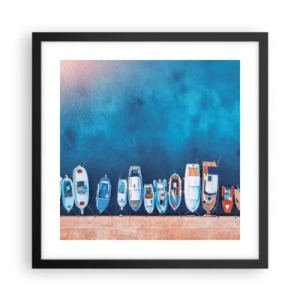 Affiche dans un cadre noir - Poster - En une seule fois - 40x40 cm