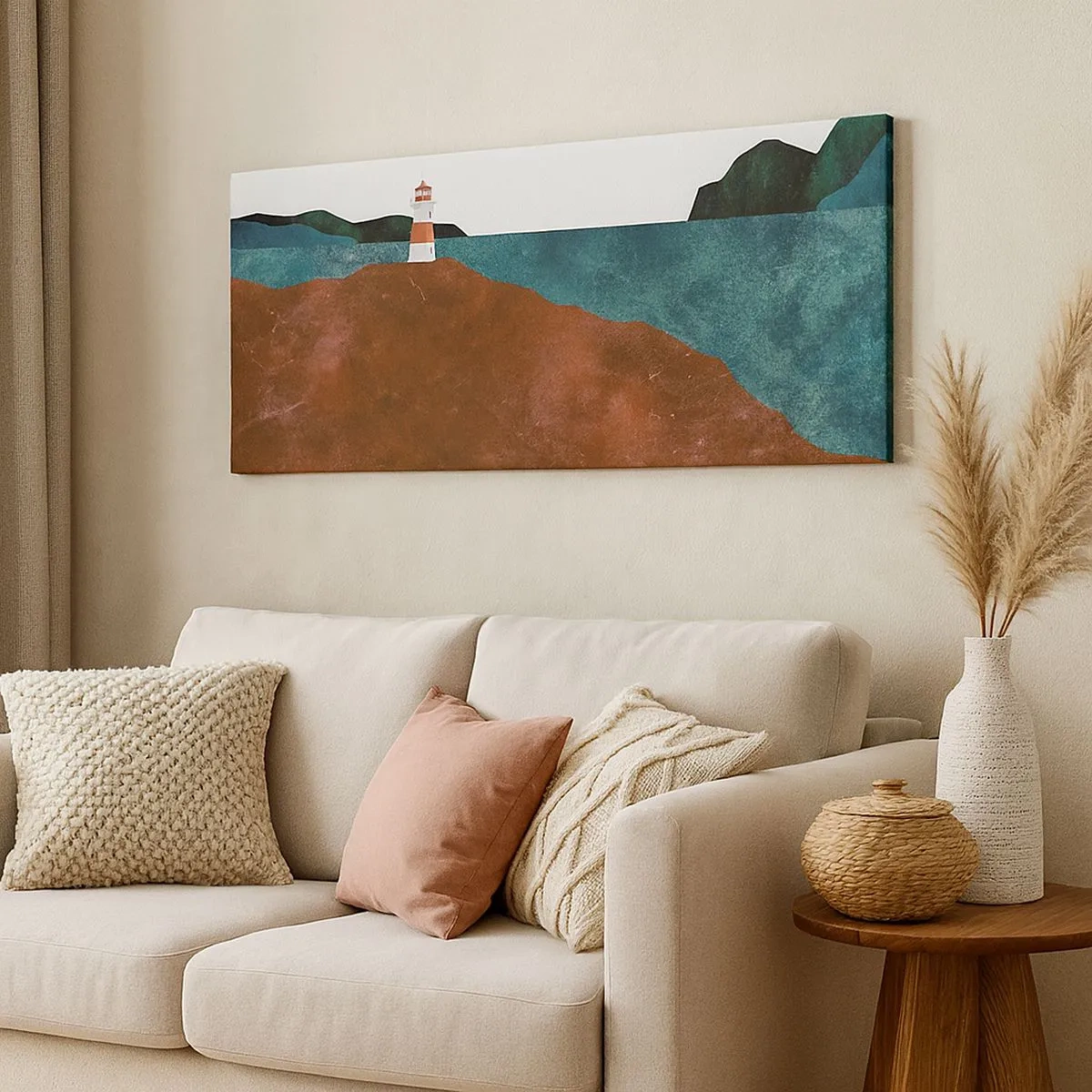 Impression sur toile - Image sur toile - En regardant la mer - 100x40 cm