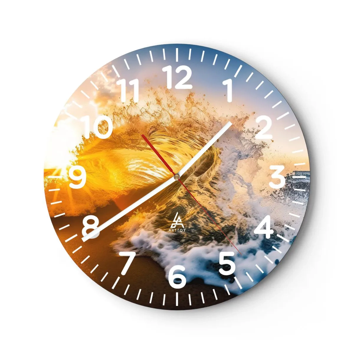 Horloge murale - Pendule murale - S'amuser dans le sable - 30x30 cm