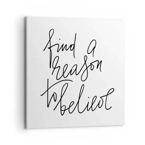 Impression sur toile - Image sur toile - C'est possible - 60x60 cm