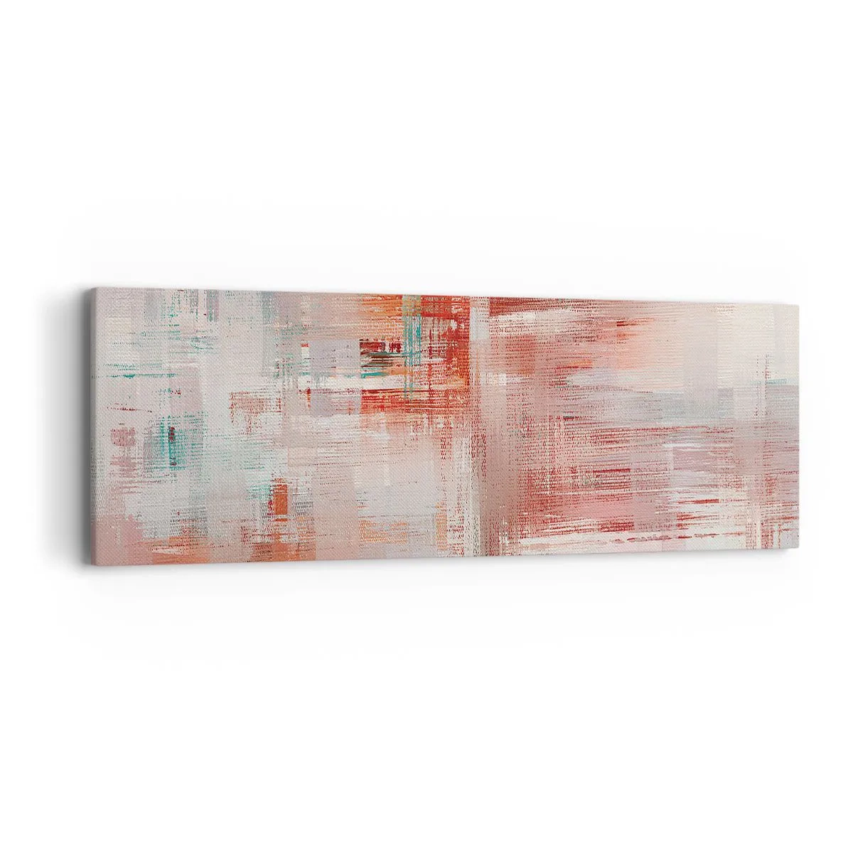 Impression sur toile - Image sur toile - Brumeux. Mais rose - 90x30 cm