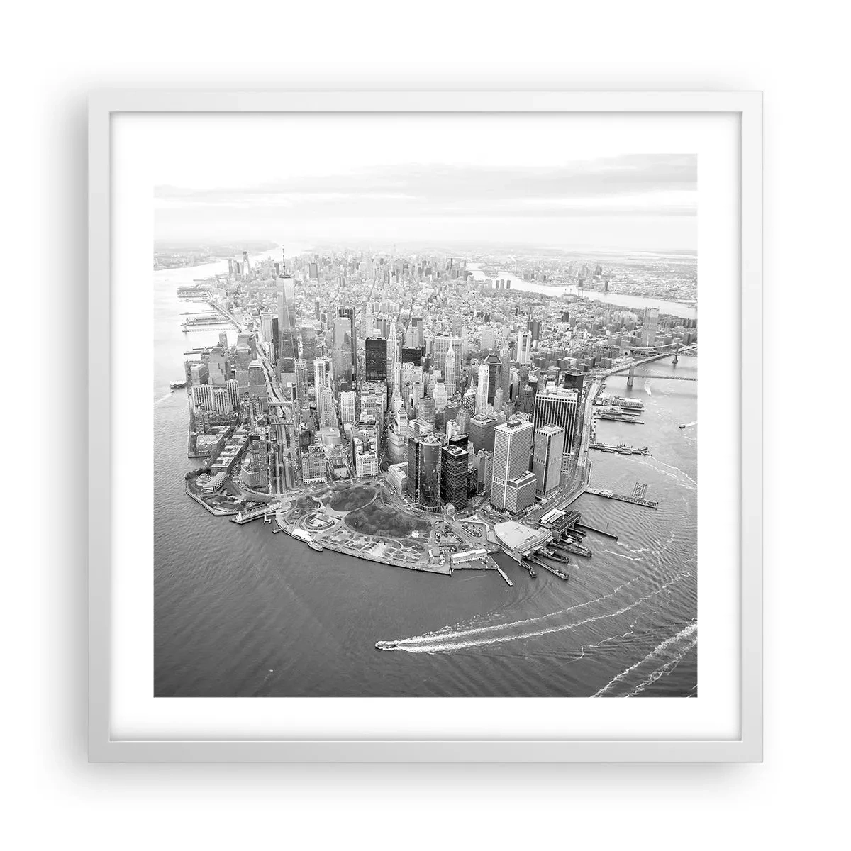 Affiche dans un cadre blanc - Poster - Comment ne pas aimer ? - 50x50 cm