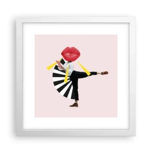 Affiche dans un cadre blanc - Poster - Pop-art surréaliste - 30x30 cm