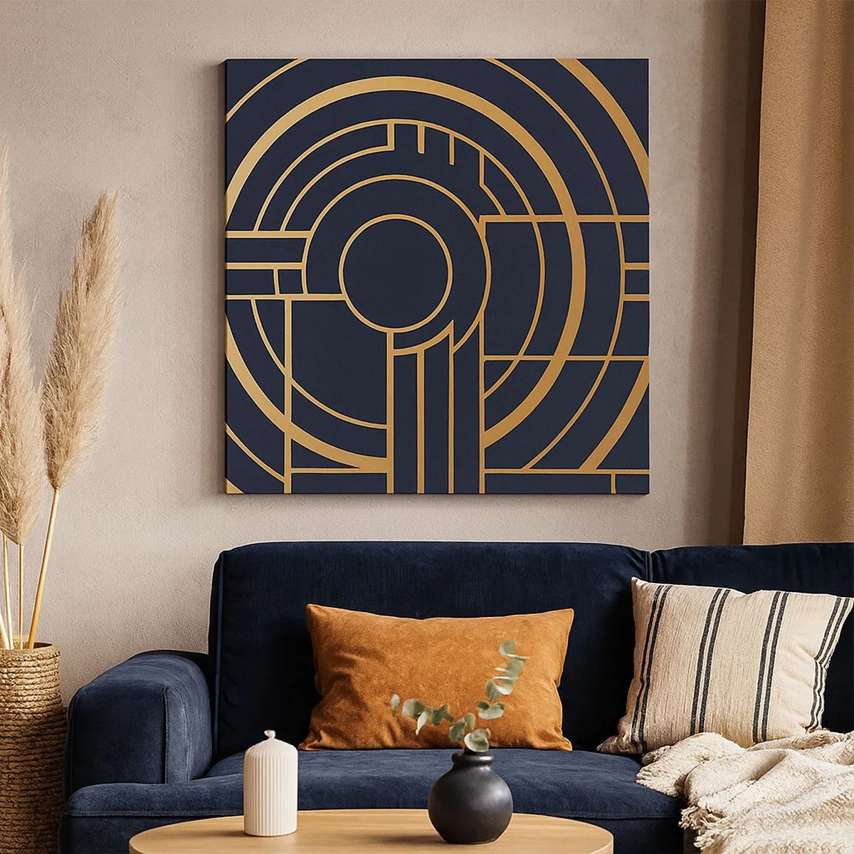 Impression sur toile - Image sur toile - Rotation des éléments - 30x30 cm