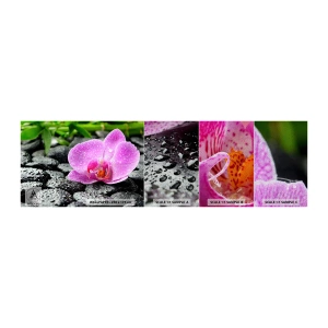 Échantillon de Papier Peint Premium Sand - Comme un coeur ouvert - Fleurs, Orchidée, Orchidée - 100x30 cm