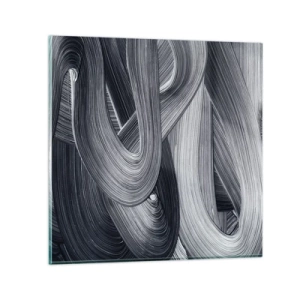 Impression sur verre - Image sur verre - La fluidité de la réalité - 30x30 cm