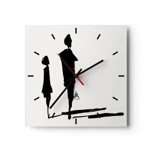 Horloge murale - Pendule murale - Êtes-vous sûr qu'ils sont ensemble ? - 40x40 cm