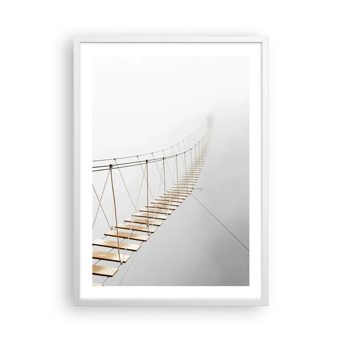 Affiche dans un cadre blanc - Poster - Où cela va-t-il te mener? - 50x70 cm