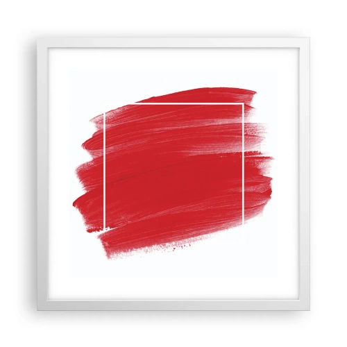 Affiche dans un cadre blanc - Poster - En dehors du cadre - 40x40 cm