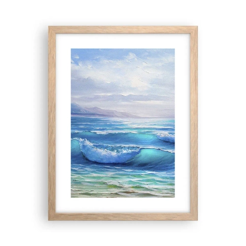 Affiche dans un chêne clair - Poster - Il apporte un soulagement - 30x40 cm