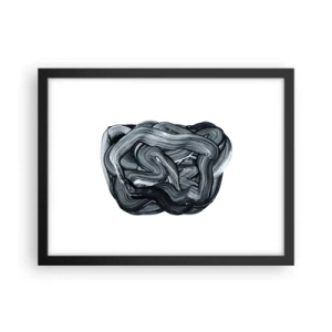 Affiche dans un cadre noir - Poster - Ce n'est pas si simple - 40x30 cm