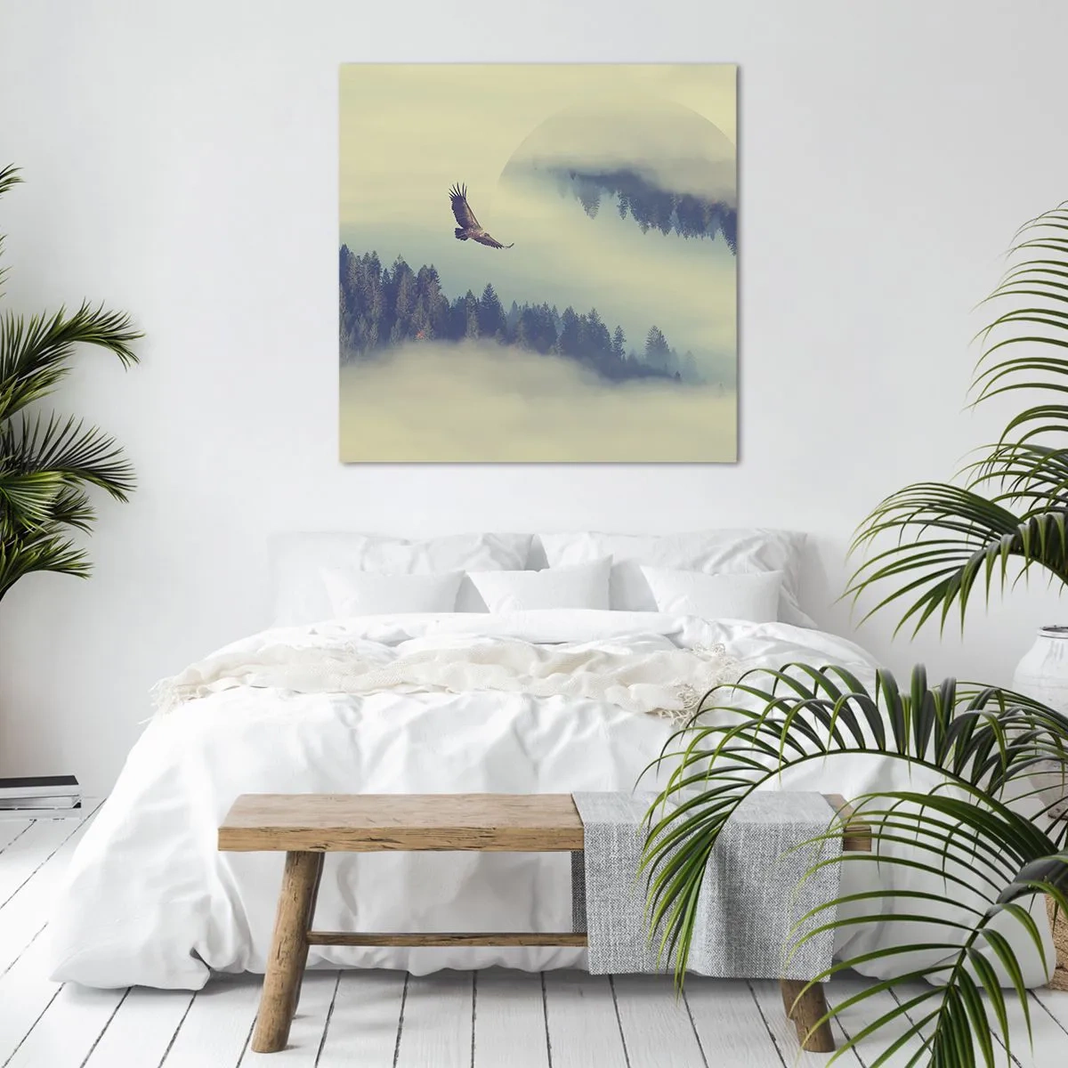 Impression sur toile - Image sur toile - J'ai vu l'ombre d'un aigle - 60x60 cm