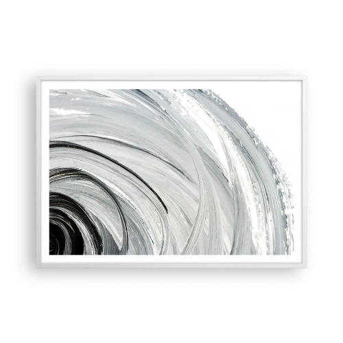 Affiche dans un cadre blanc - Poster - Composition orbitale - 100x70 cm