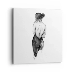 Impression sur toile - Image sur toile - Auprès d'elle, le monde disparaît - 30x30 cm