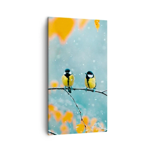 Impression sur toile - Image sur toile - Potins d'oiseaux - 45x80 cm