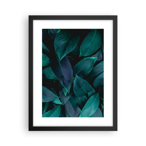 Affiche dans un cadre noir - Poster - le vert lui-même - 30x40 cm