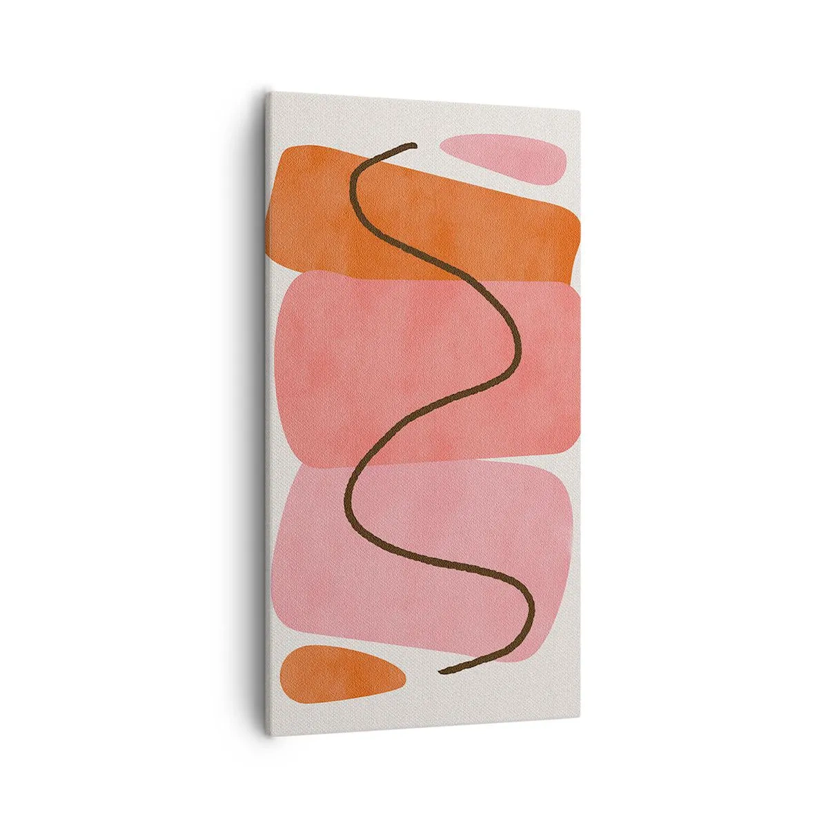 Impression sur toile - Image sur toile - mouvement doux des formes - 55x100 cm