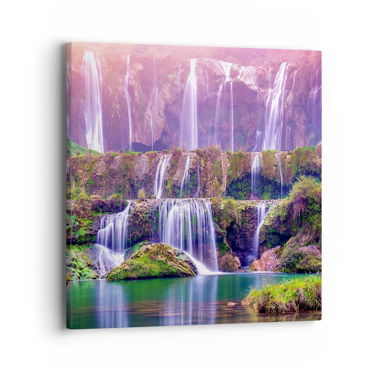 Impression sur toile - Image sur toile - Escalier vers le ciel - 40x40 cm