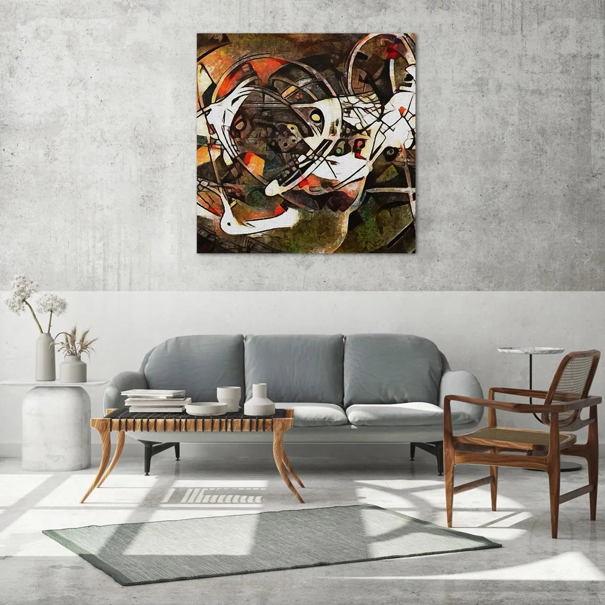 Impression sur verre - Image sur verre - Vous entendez le mouvement ? - 50x50 cm