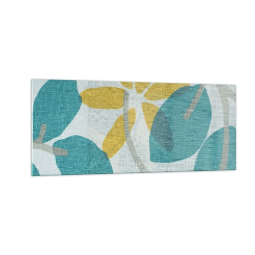 Impression sur verre - Image sur verre - Wśród lazurowych liści - 100x40 cm