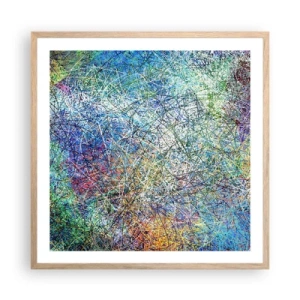 Affiche dans un chêne clair - Poster - Ce n'est pas si simple - 60x60 cm