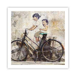 Affiche - Poster - Vrai ou faux? - 60x60 cm