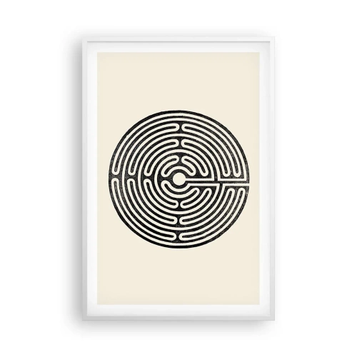 Affiche dans un cadre blanc - Poster - Ordre mystérieux - 61x91 cm
