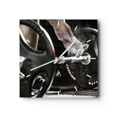 Horloge murale - Pendule murale - Défi accepté! - 40x40 cm